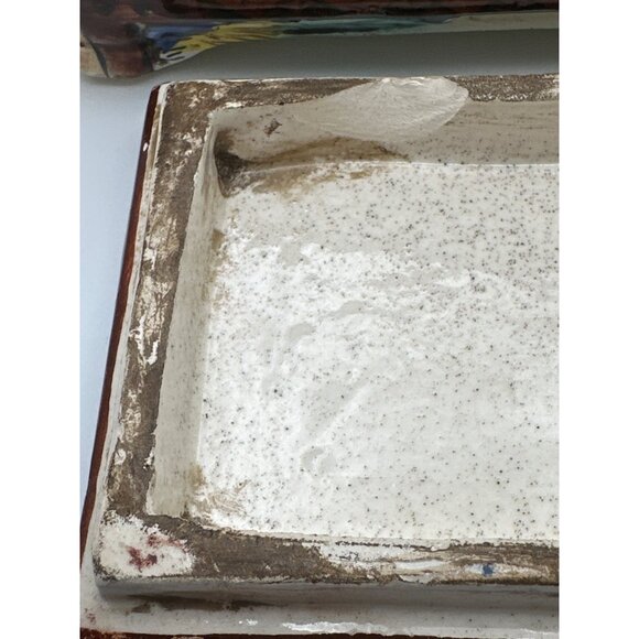 Vintage Italian Faience Trinket Box Capodimonte Style Roman Mythology Inspiratio - Picture 16 of 16